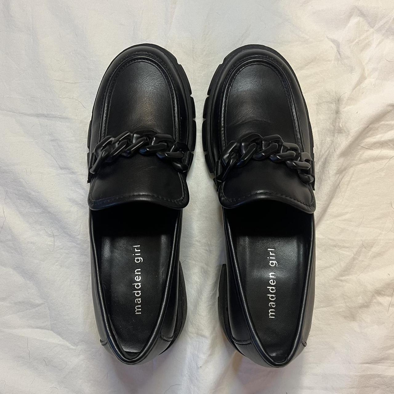 Madden Girl Black loafers size US W9🖤 I only wore... Depop