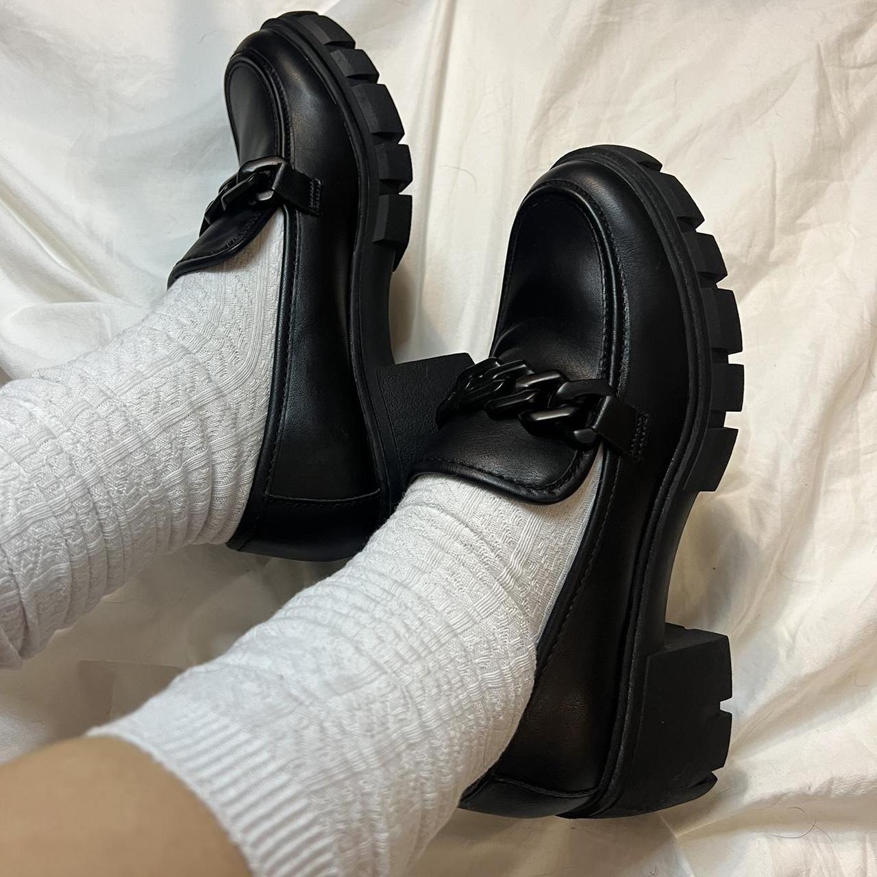 Madden Girl Black Loafers Size US W9🖤 I Only Wore... - Depop