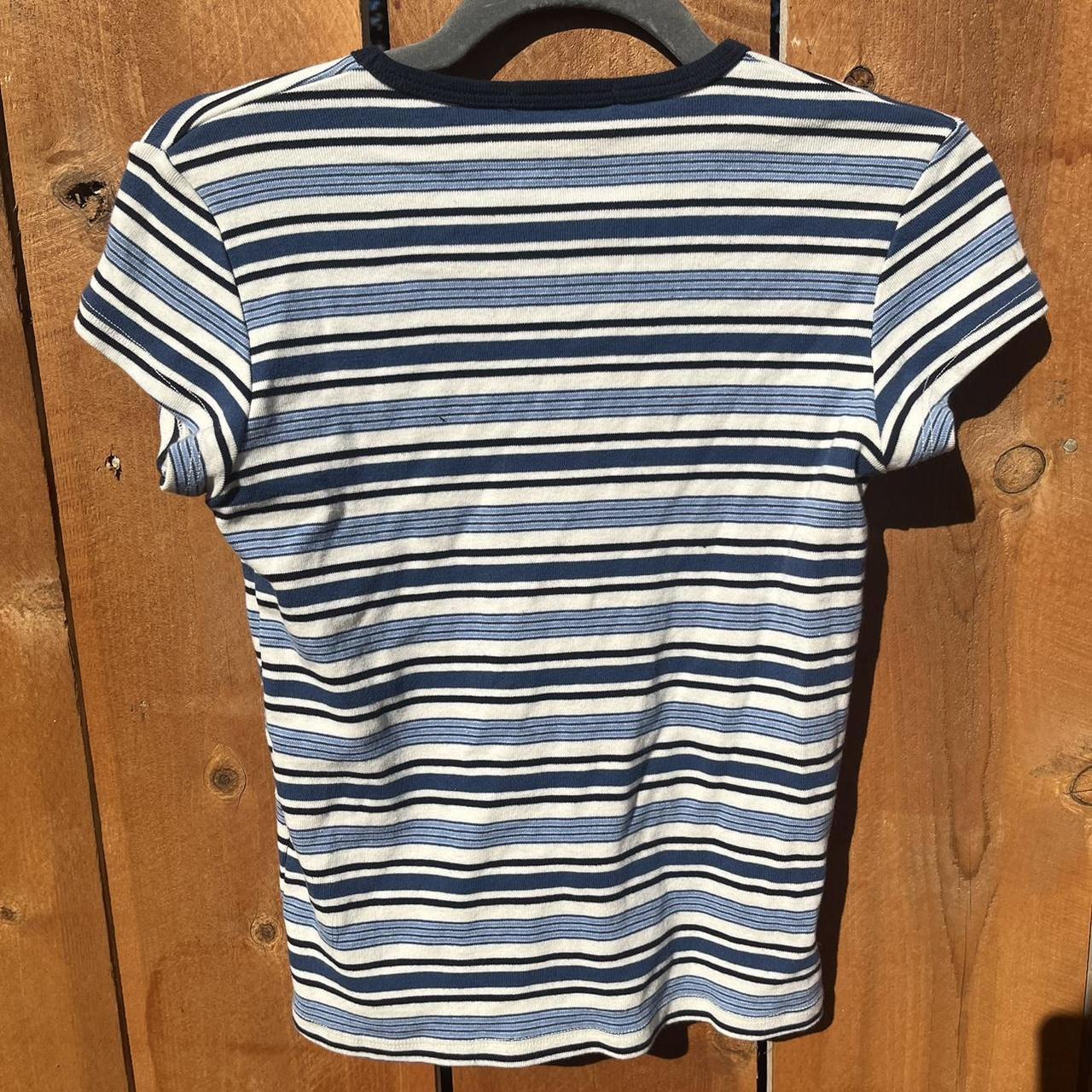 Brandy Striped Hailey tee shirt Never worn Depop