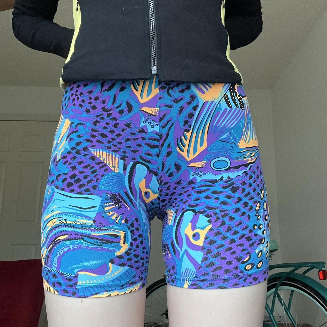 Women's Blue and Purple Shorts (2)