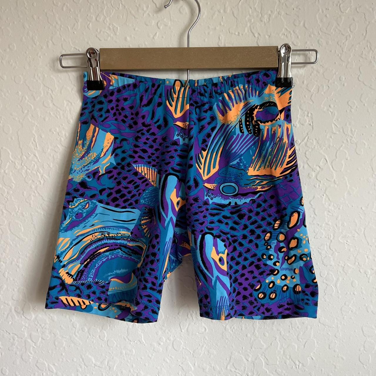 Women's Blue and Purple Shorts (3)