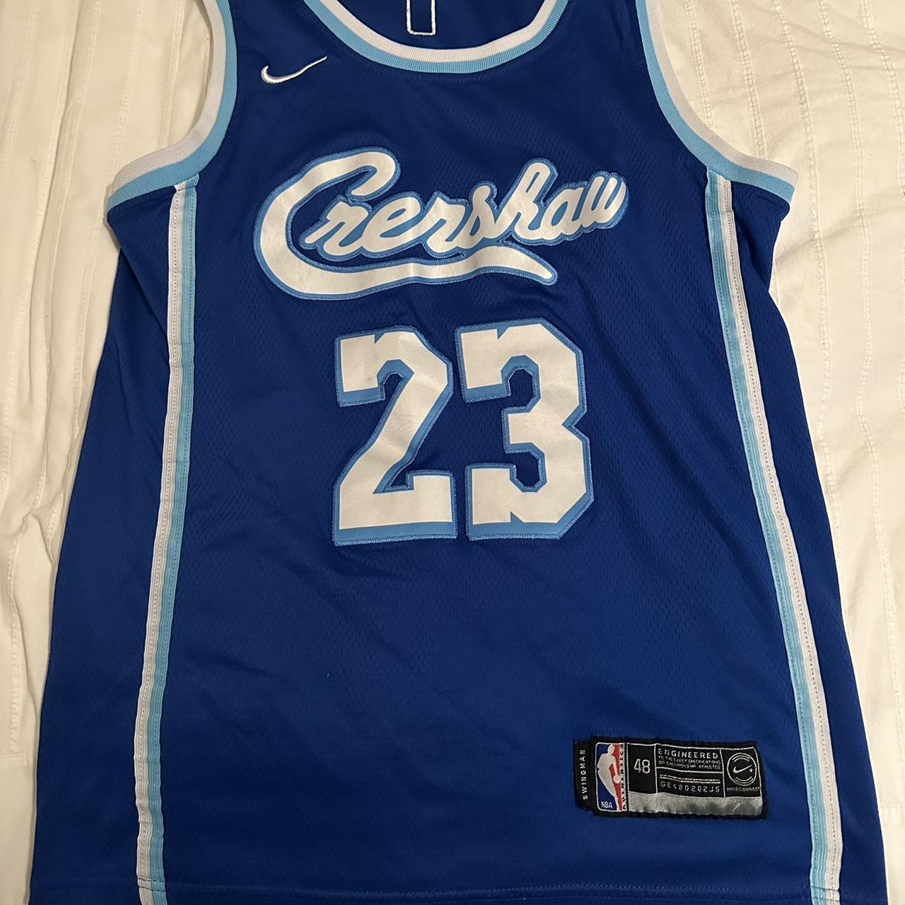 Lebron Lakers Crenshaw edition jersey Size 48 =... - Depop