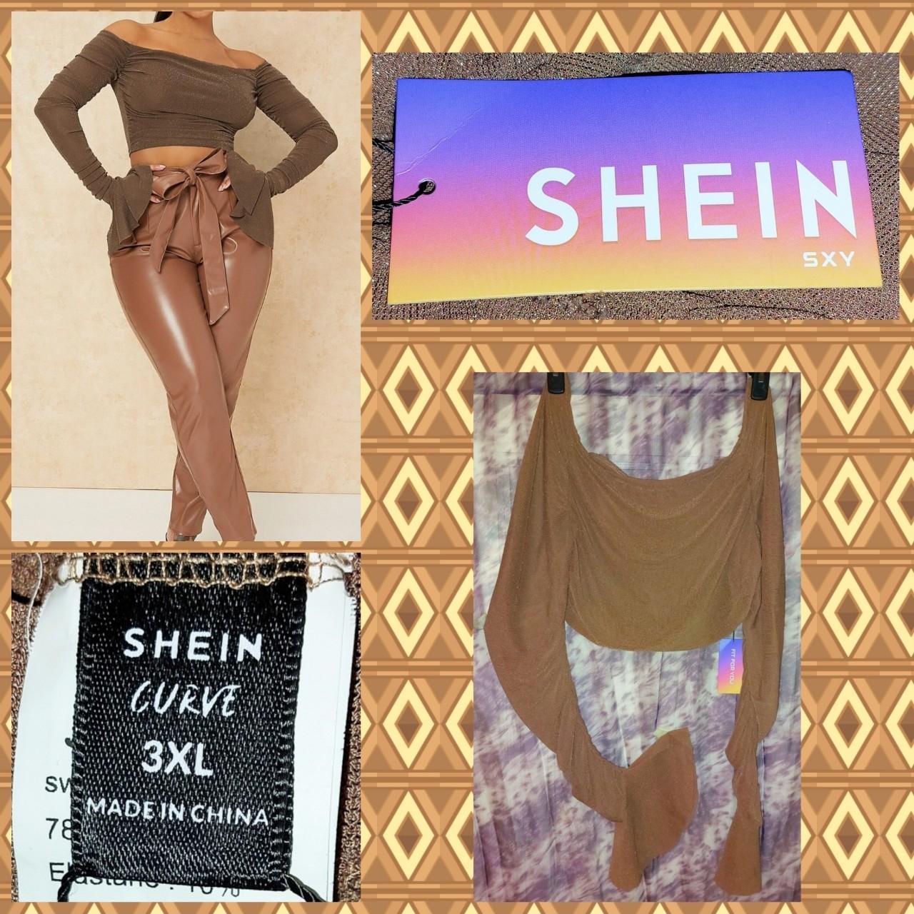 BRAND NEW W/TAGS #SHEIN Curve brand SHEIN SXY Brown - Depop