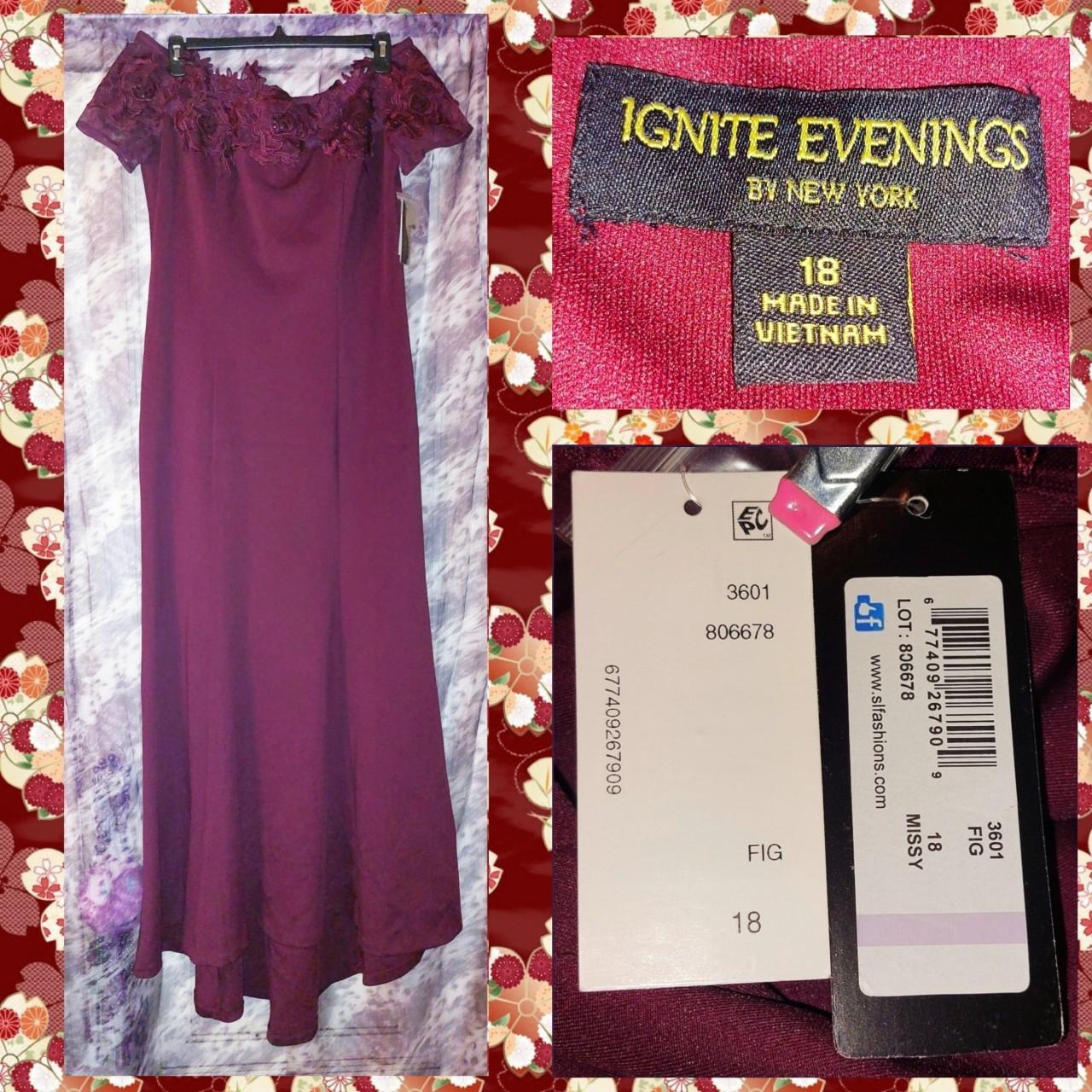 BRAND NEW W TAGS Ignite Evenings brand Fig Burgundy Depop