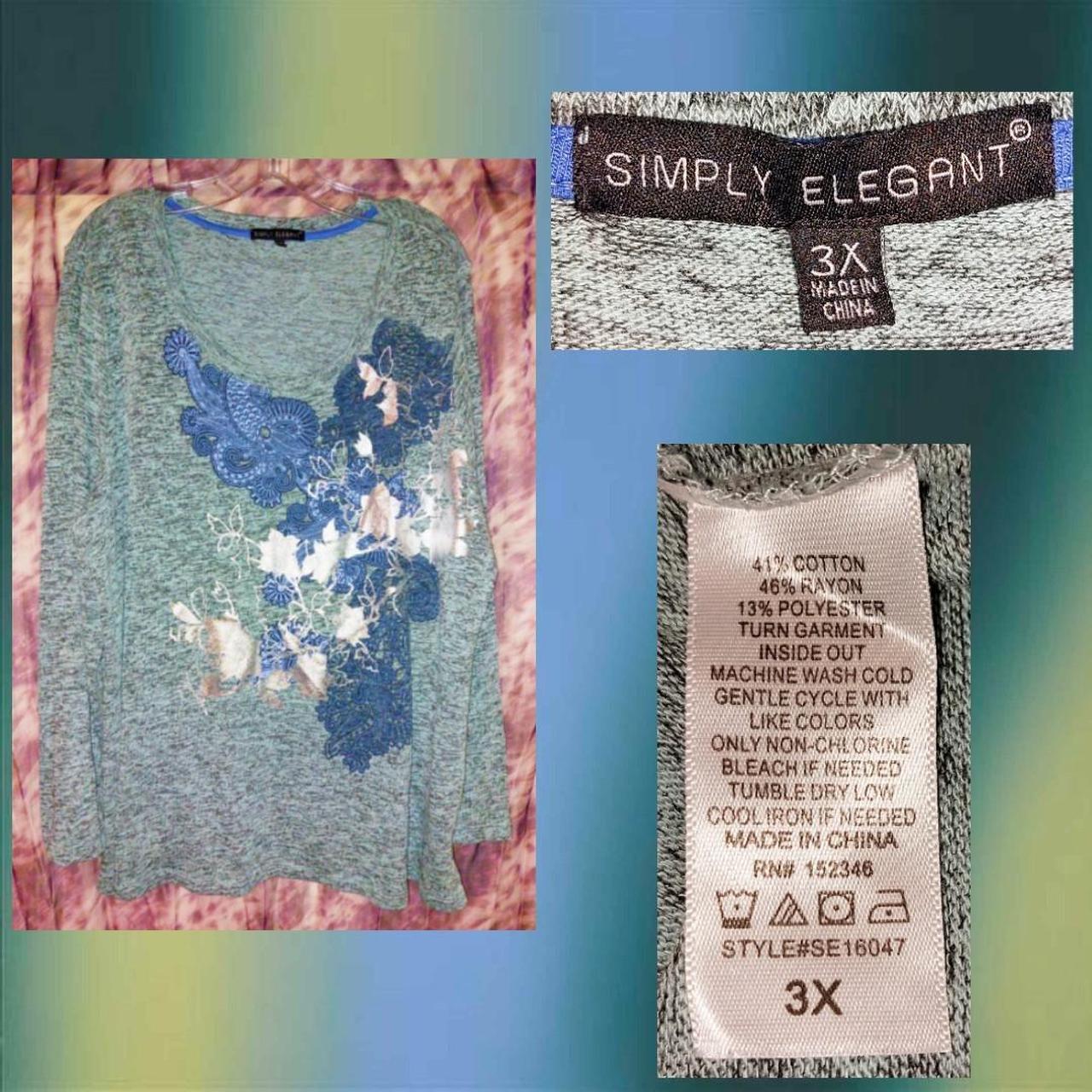 Source Unknown Women's Sweater - Blue/Multi - 3XL… - image 1