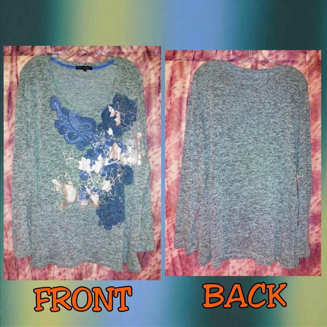 Source Unknown Women's Sweater - Blue/Multi - 3XL… - image 2