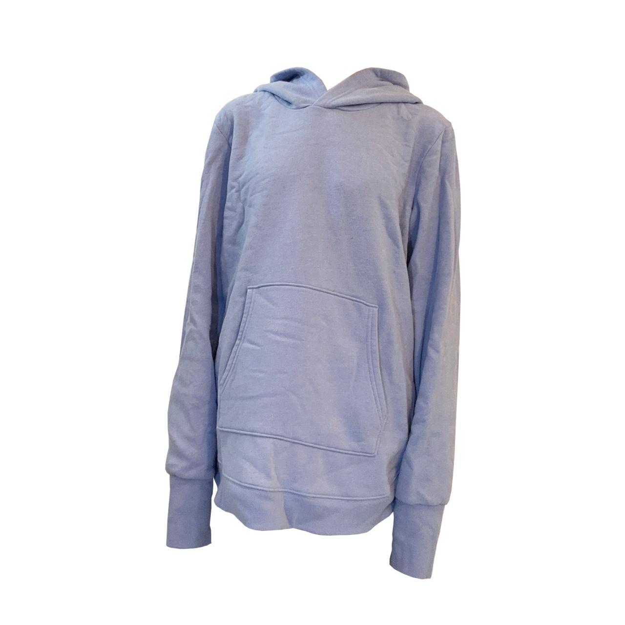 Womans Tek Gear blue fleece hoodie size L. Has thumb - Depop