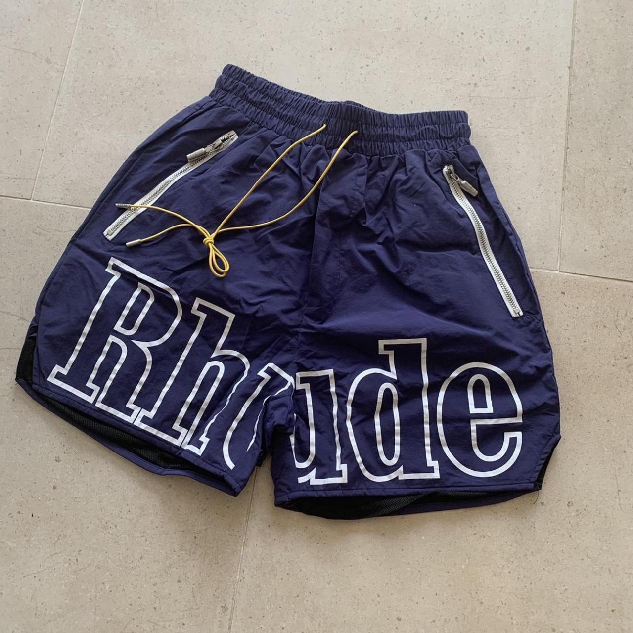 Blue Rhude logo Shorts inside) Size... Depop