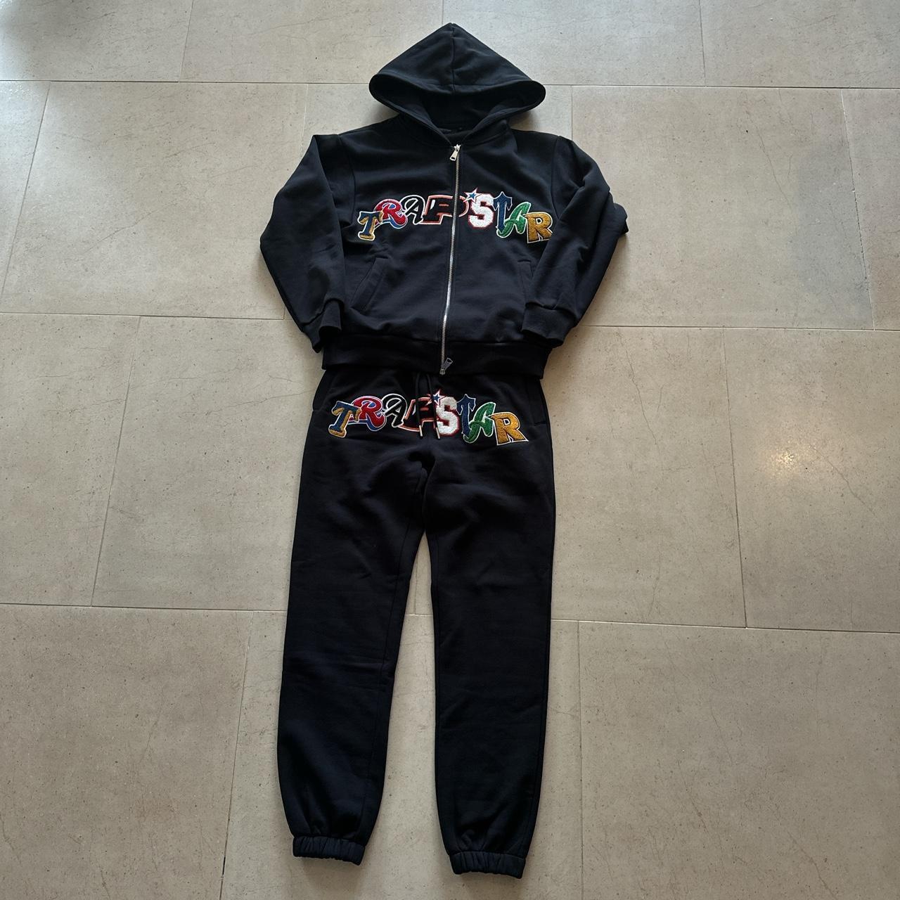 RARE Trapstar Wildcard Black Tracksuit Size... - Depop