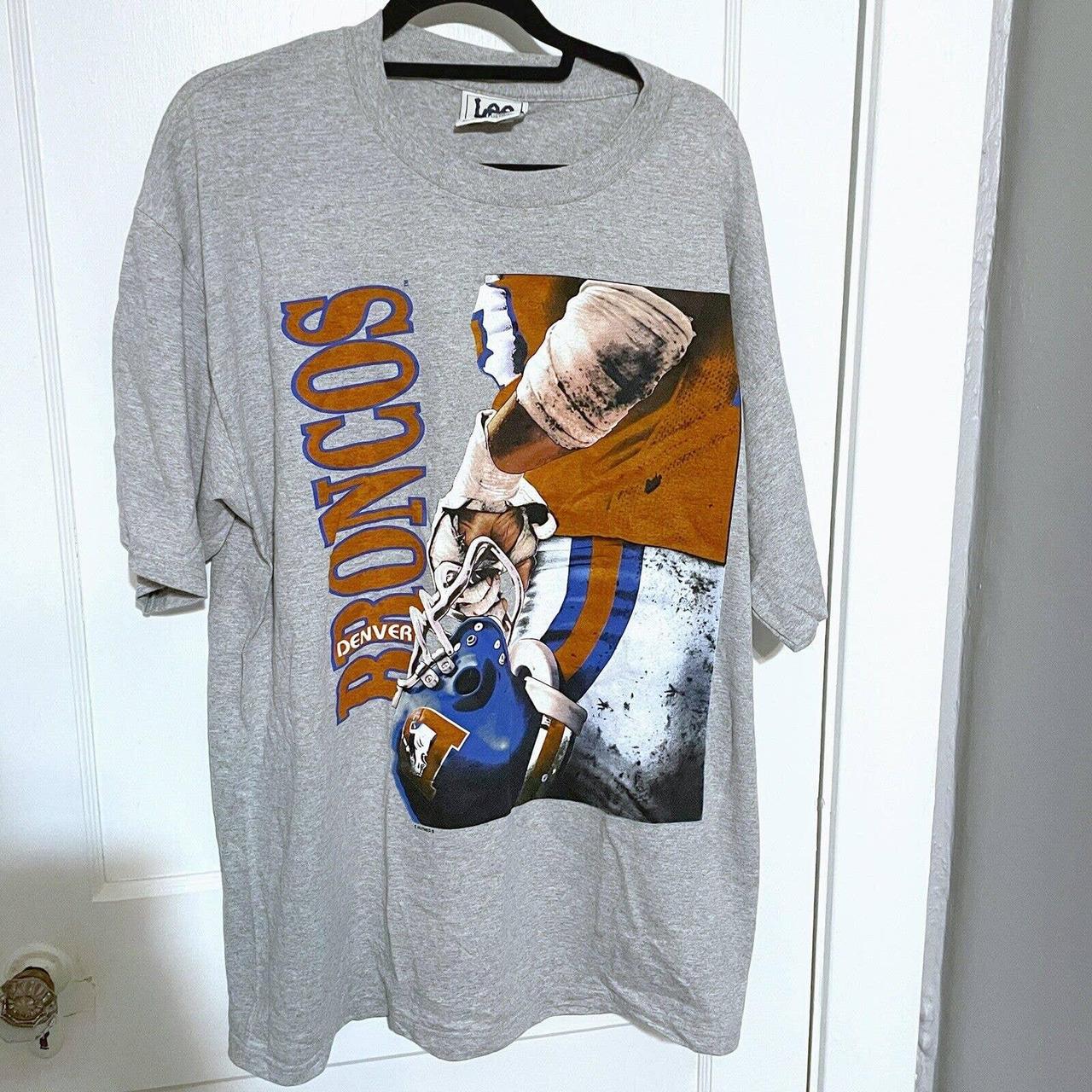 Vintage 90s T-shirt Denver BRONCOS Nfl Football Logo Medium 