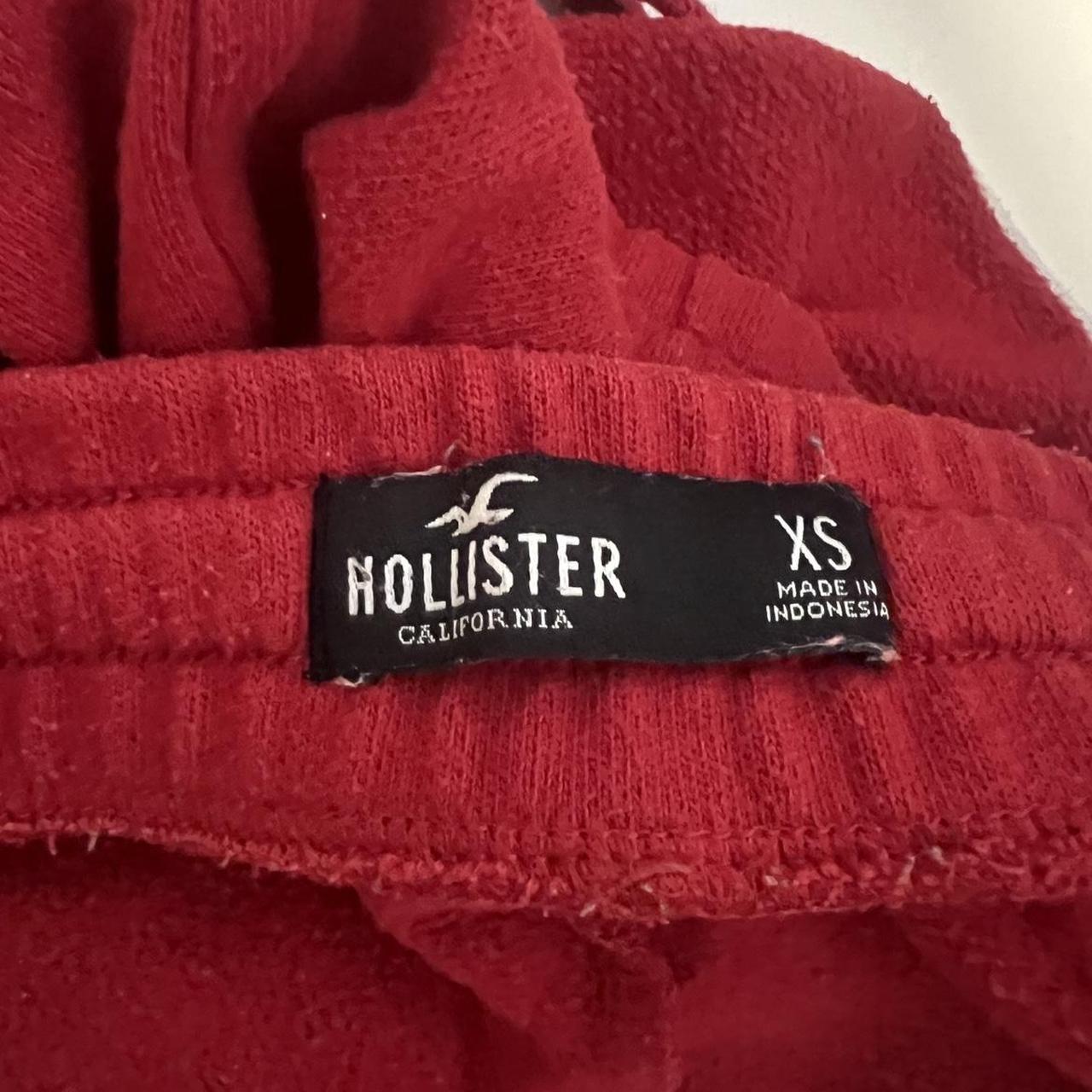 hollister slogan red shorts ️🕊️ info : comfy &... - Depop