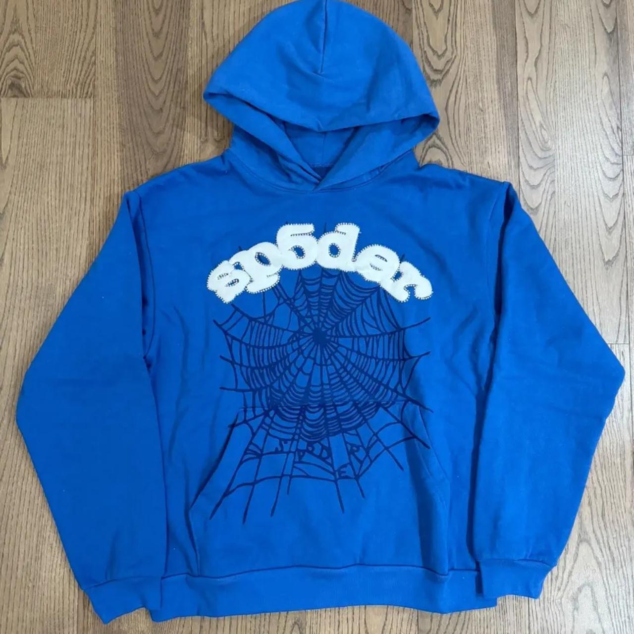 SP5DER WORLDWIDE (SPIDER WORLDWIDE) Blue Puff print | Depop