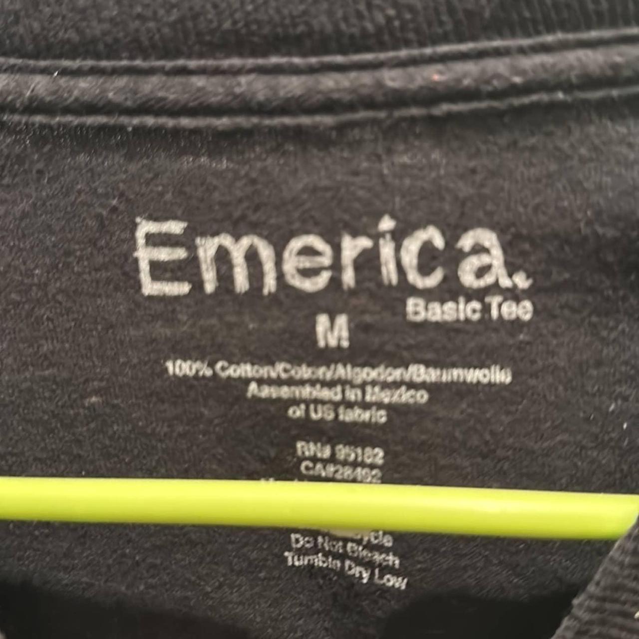 Emerica Men's Black and Grey T-shirt (4)