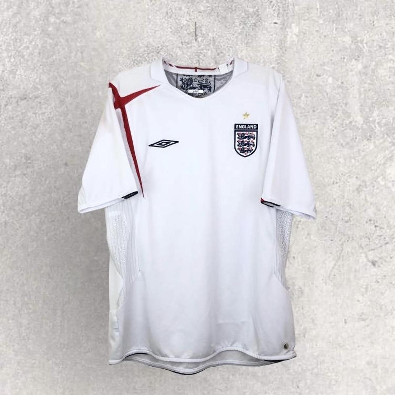 Umbro England 2006 World Cup Home Football Shirt... - Depop