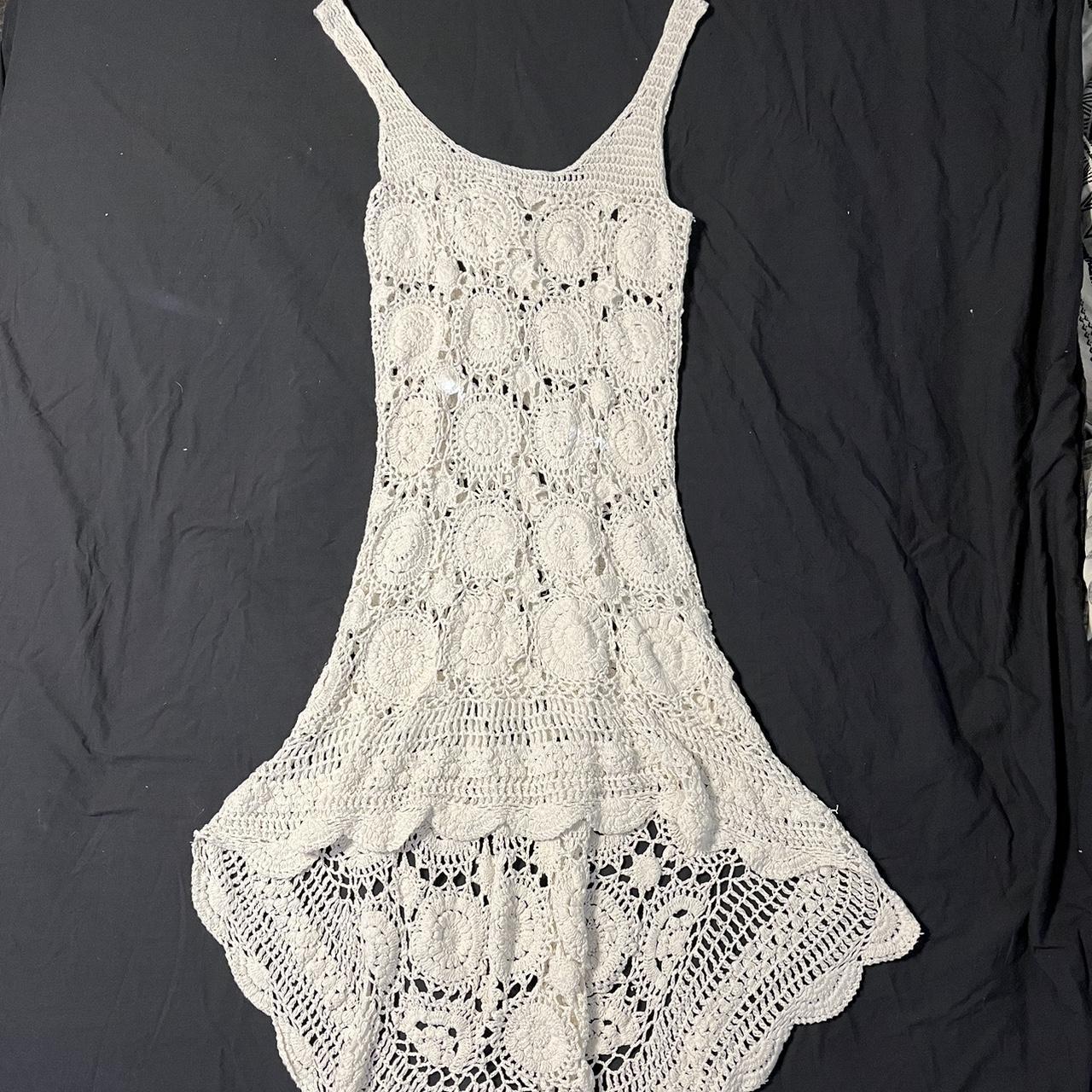 billabong crochet dress would best fit a size medium... - Depop