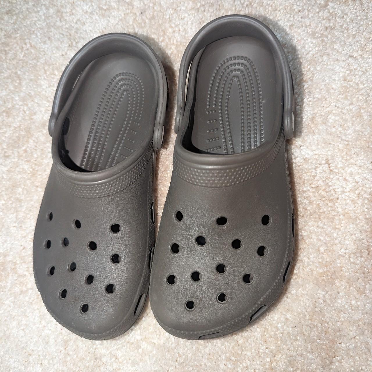 Crocs Men's Grey Footwear | Depop