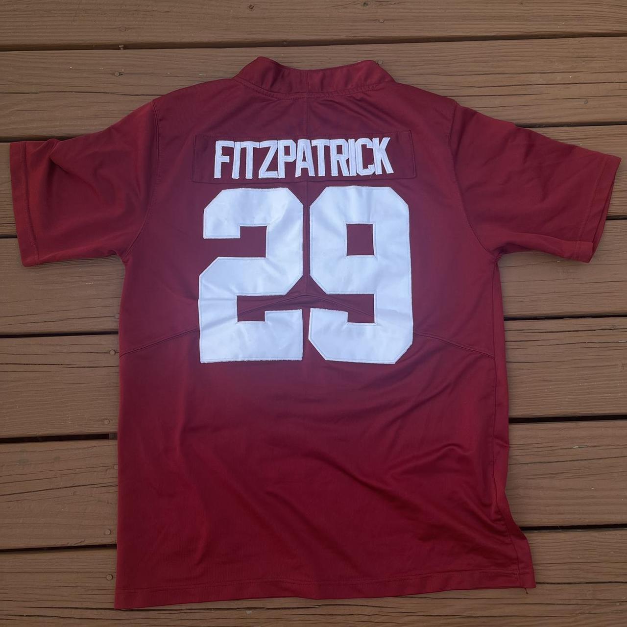 Autographed/Signed Minkah Fitzpatrick Alabama Red College Football Jersey  JSA COA