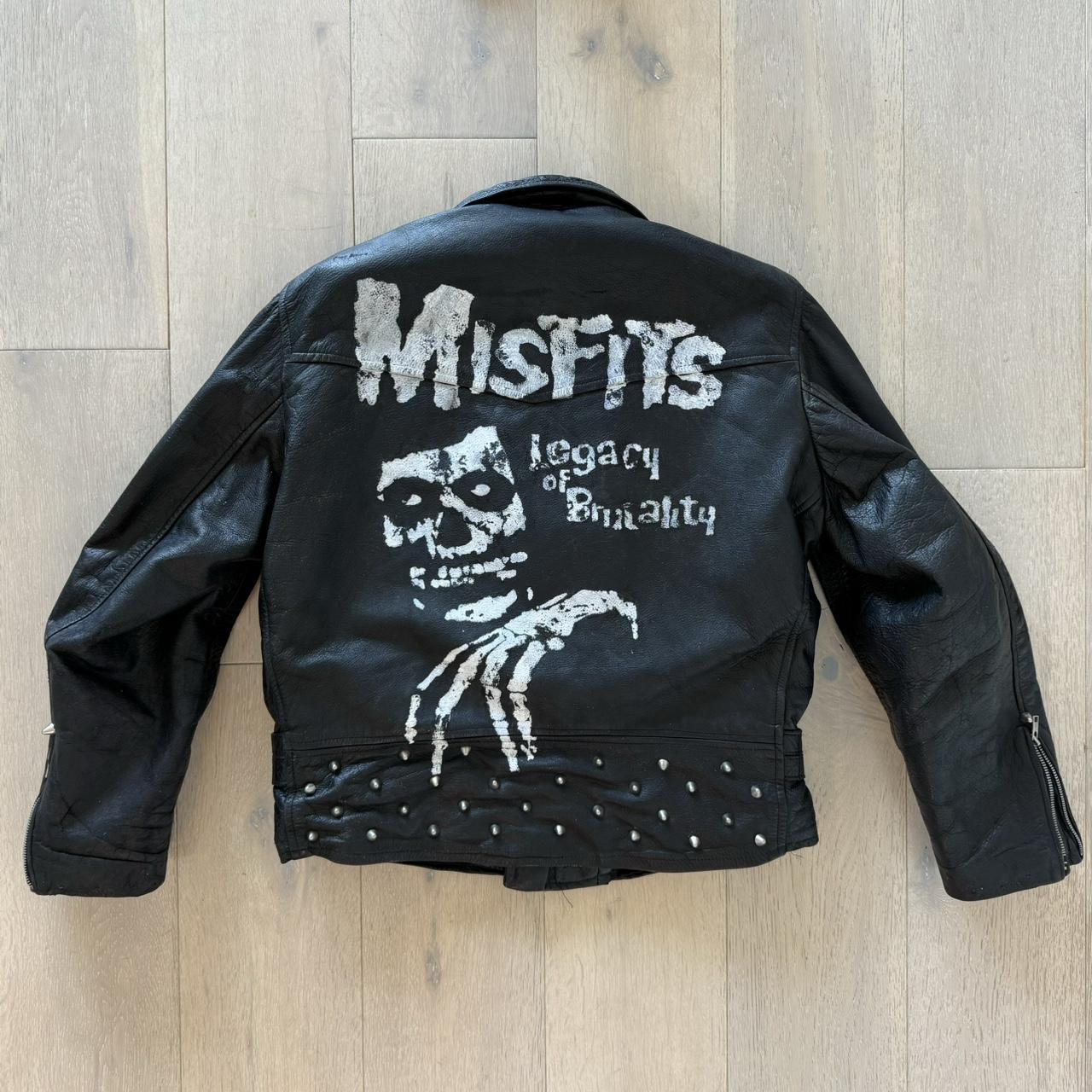 Vintage The Misfits 80s Studded 70s Punk Leather | Depop