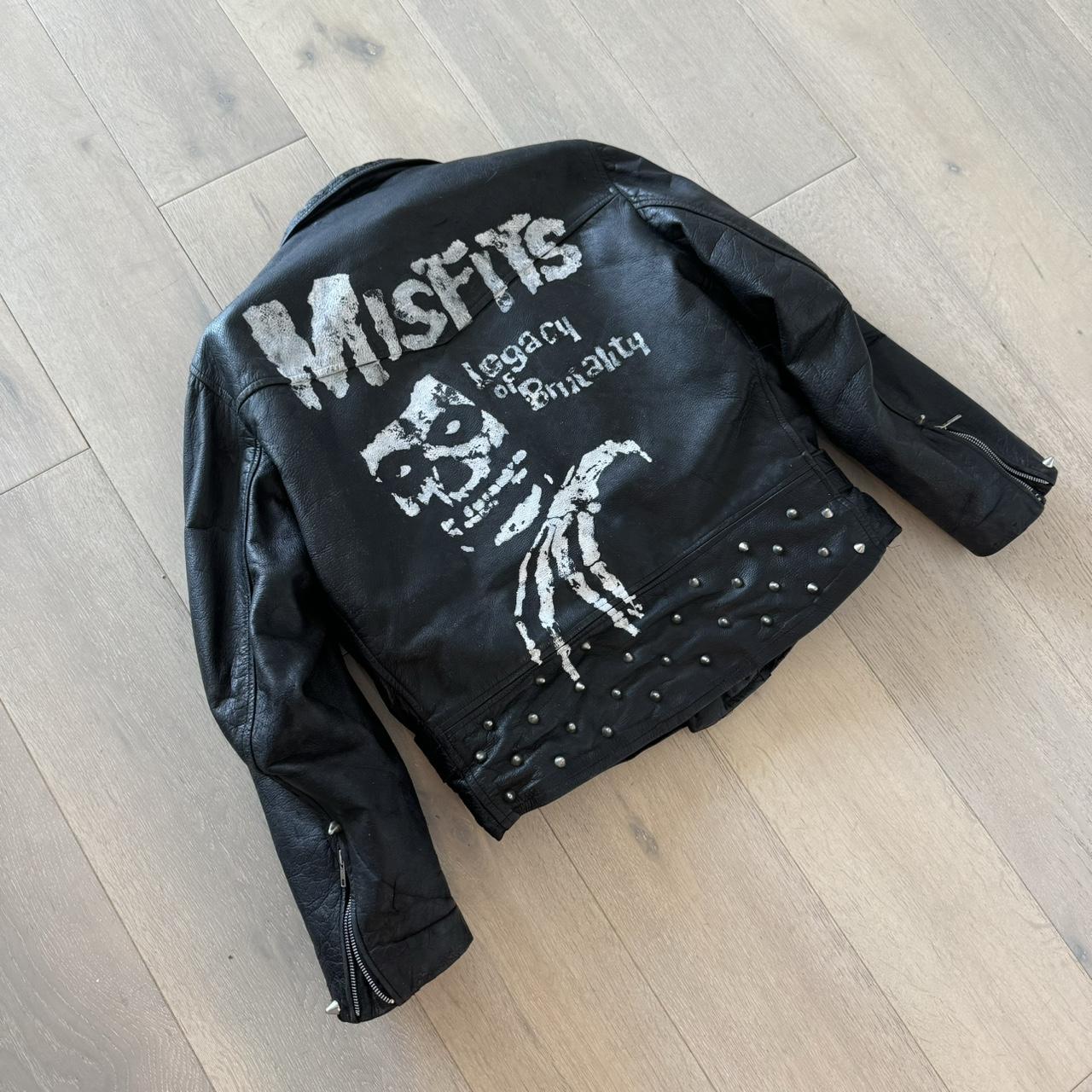 Vintage The Misfits 80s Studded 70s Punk Leather | Depop