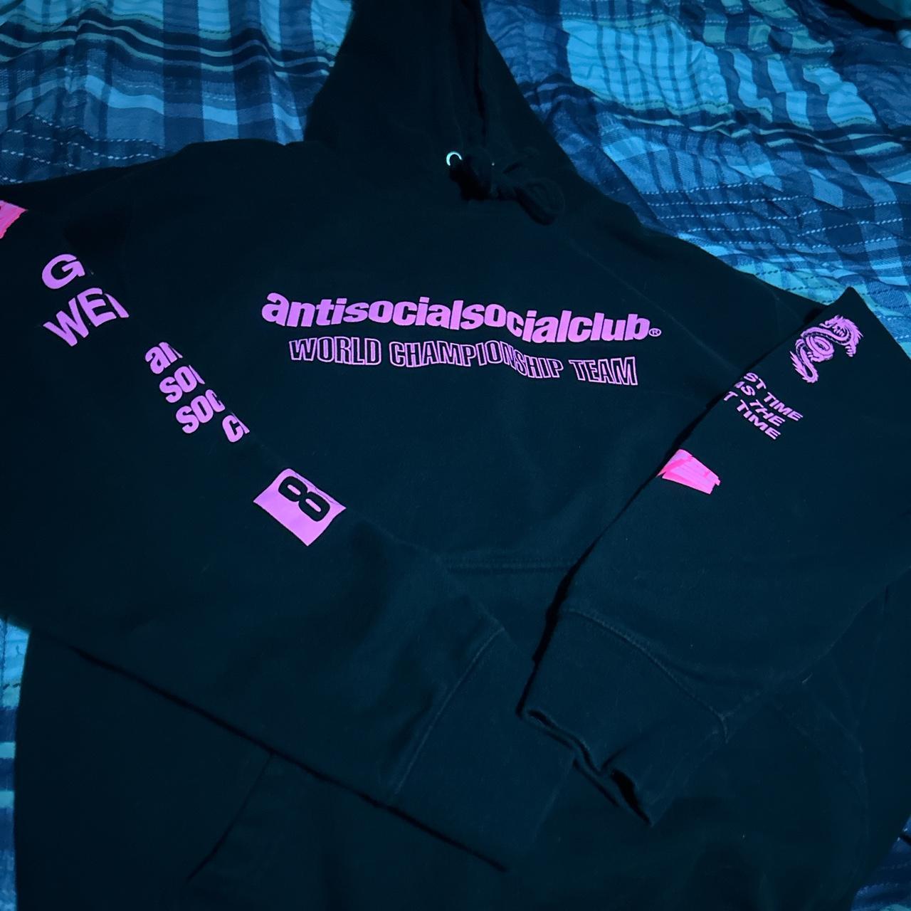 Anti social social hot sale club purple hoodie