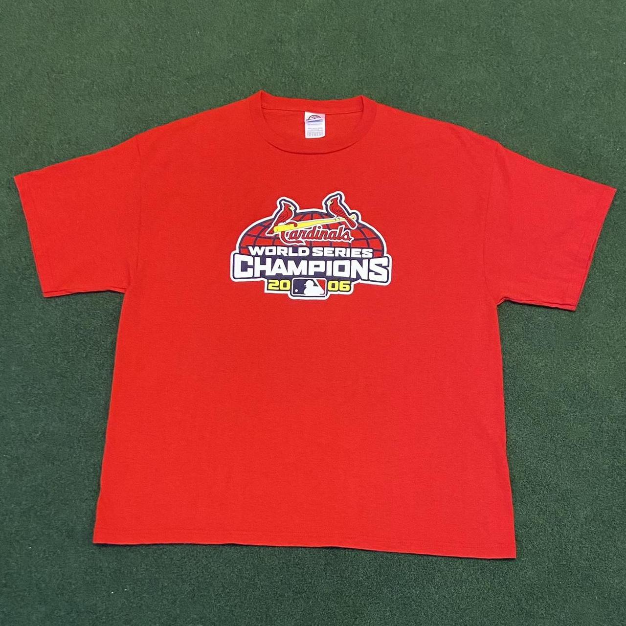 Cardinals 2006 World Series Short Sleeve T Shirt Red Mens Size XL