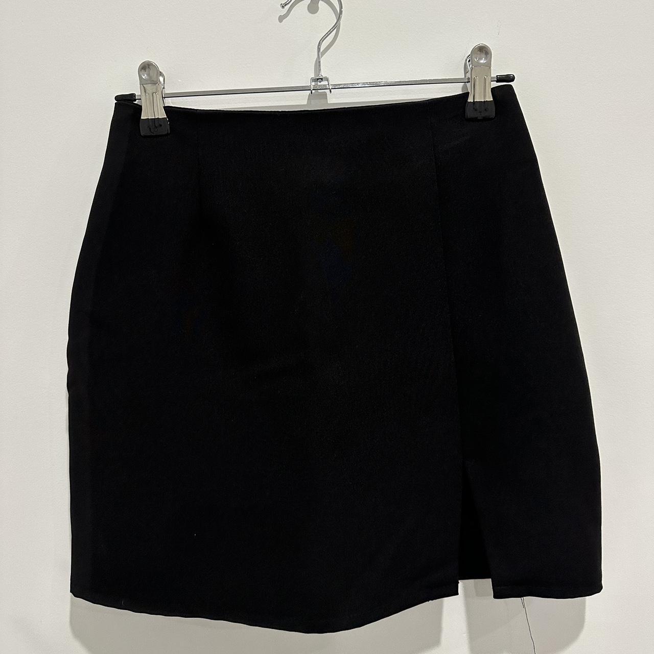 Black Mini Skirt From Cotton On Label States Its Depop