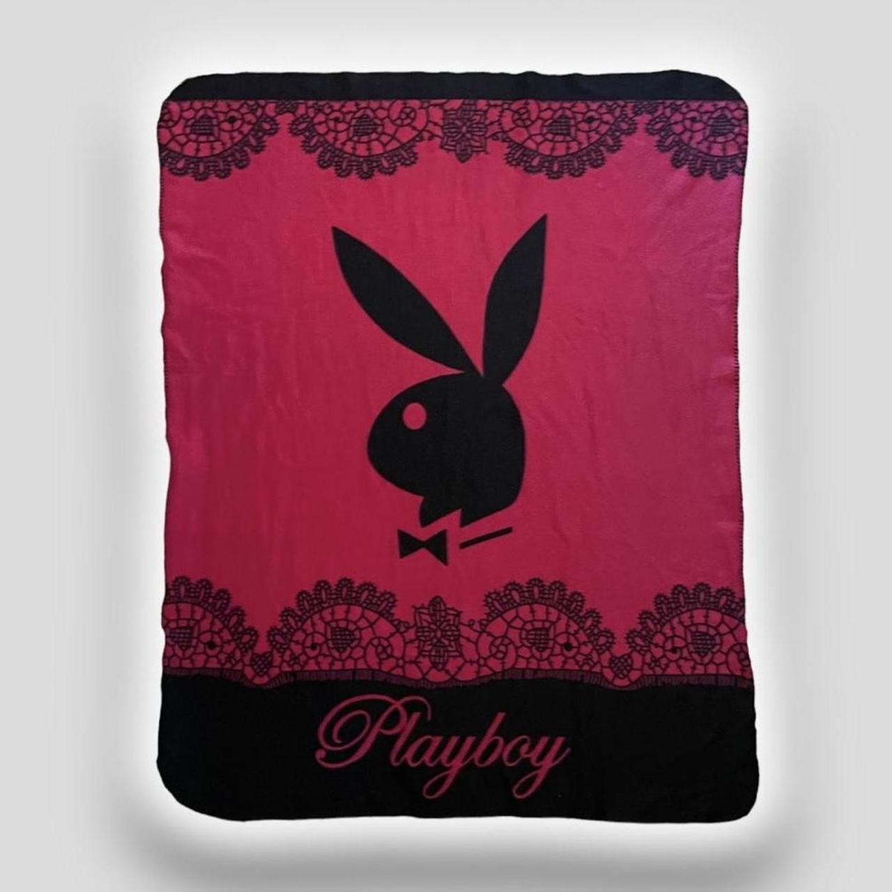 Playboy throw blanket pink and buy black