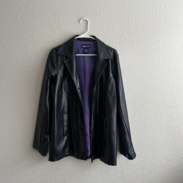 Y2K Limited Too Faux Leather Jacket Size: XXXL - - Depop