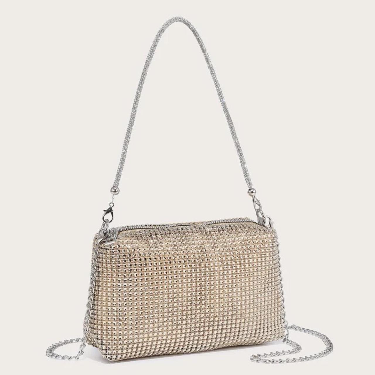 Clutch Purse Evening Bag for Women Prom Sparkling Handbag With Detachable  Chain for Wedding and Party,Gold - Walmart.com