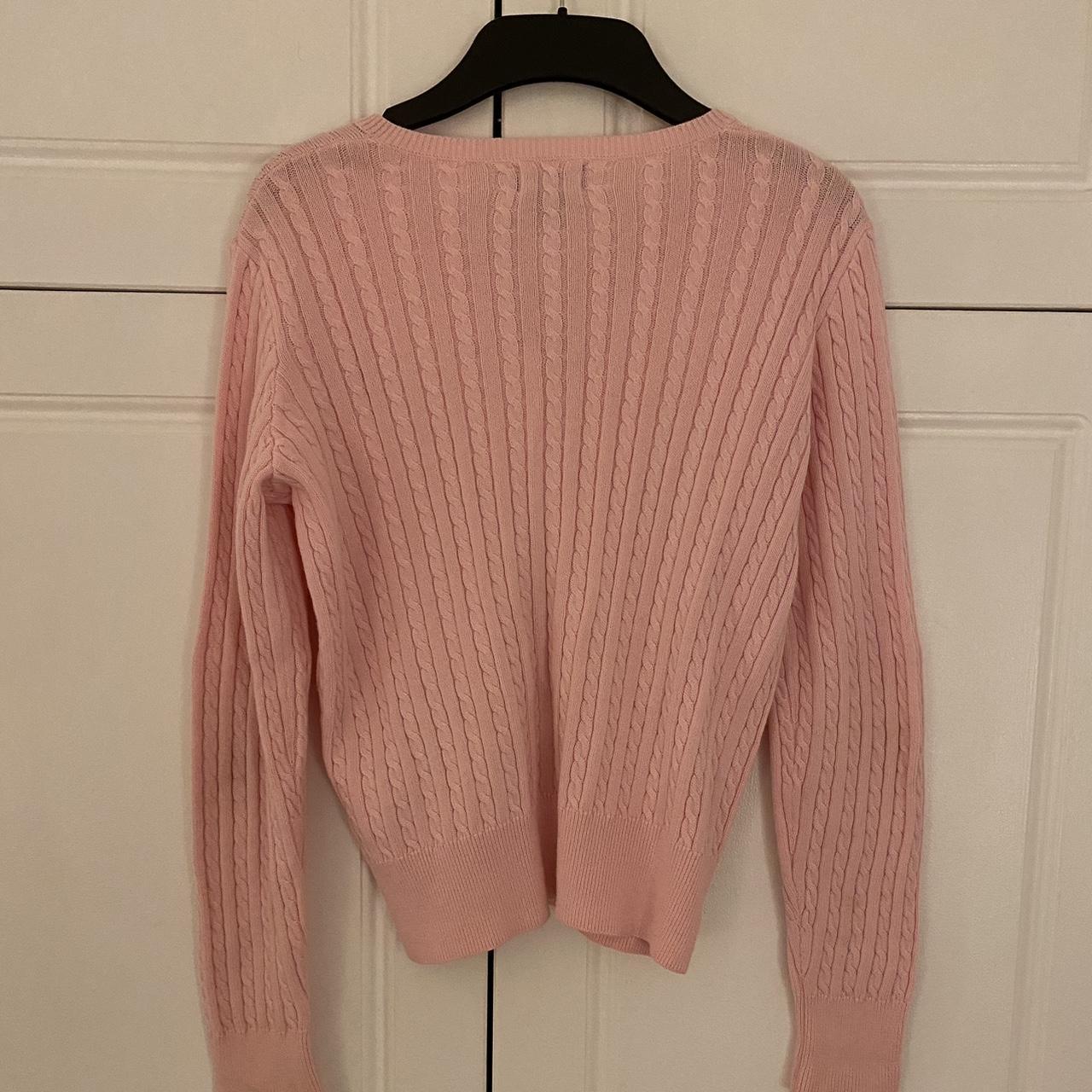 Authentic pink Ralph Lauren cardigan Great... - Depop