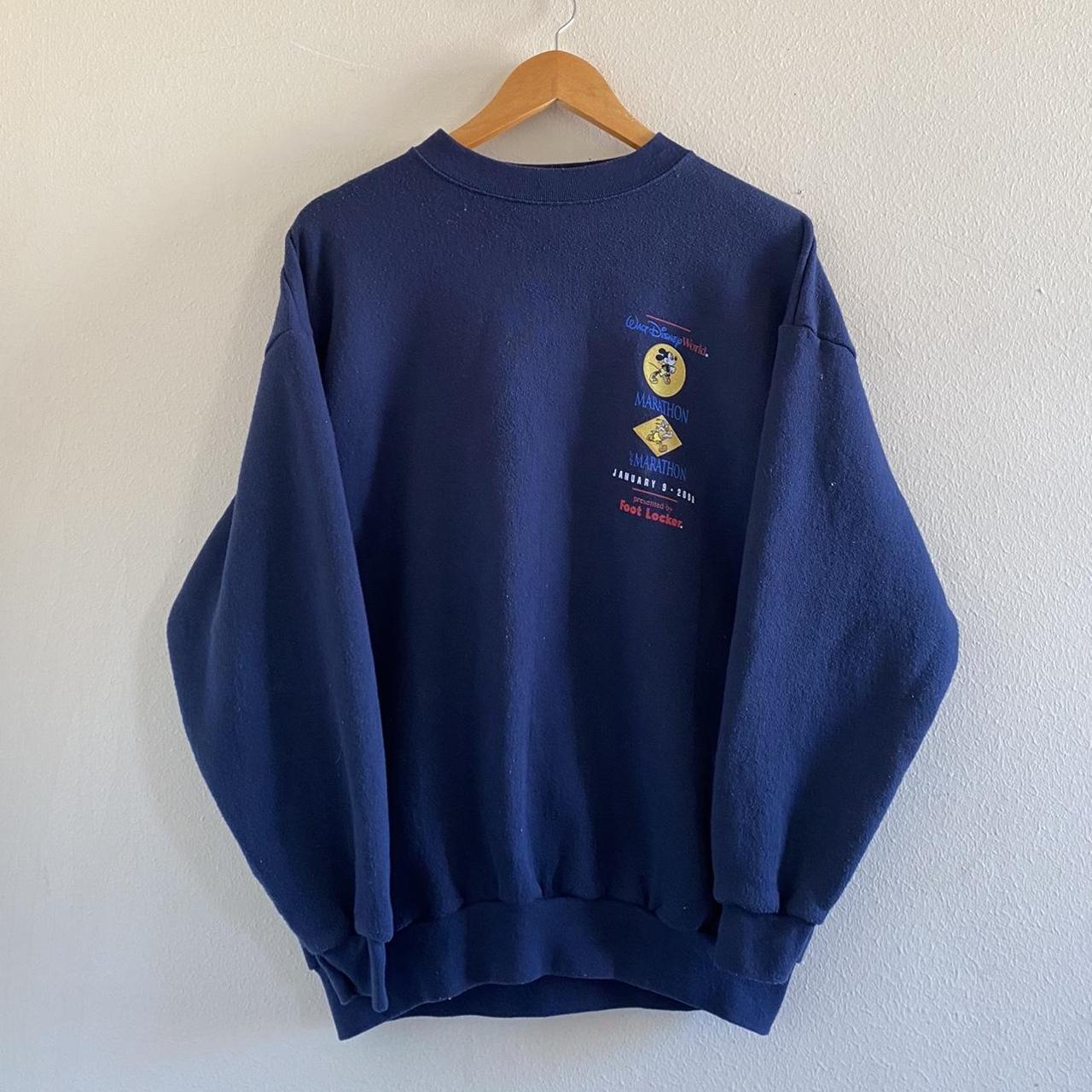 Vintage Walt Disney World Marathon Crewneck Size... - Depop