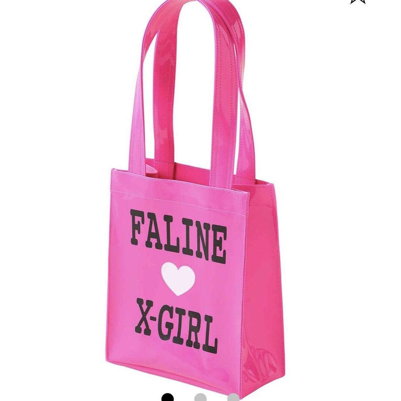 X-Girl  Women's Pink and Black Bag (4)