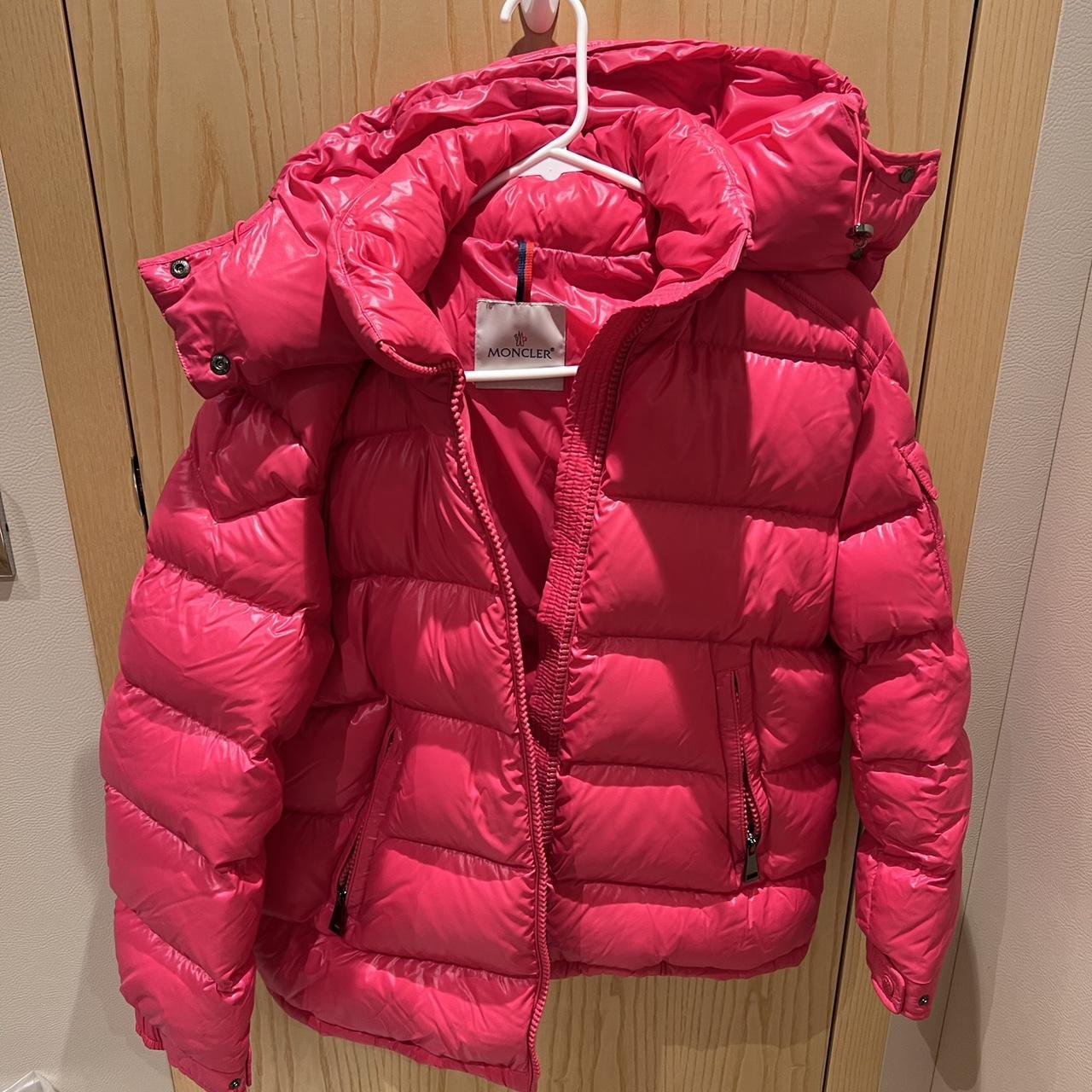 Women's pink Moncler puffer coat size 1. New with tags! | Depop