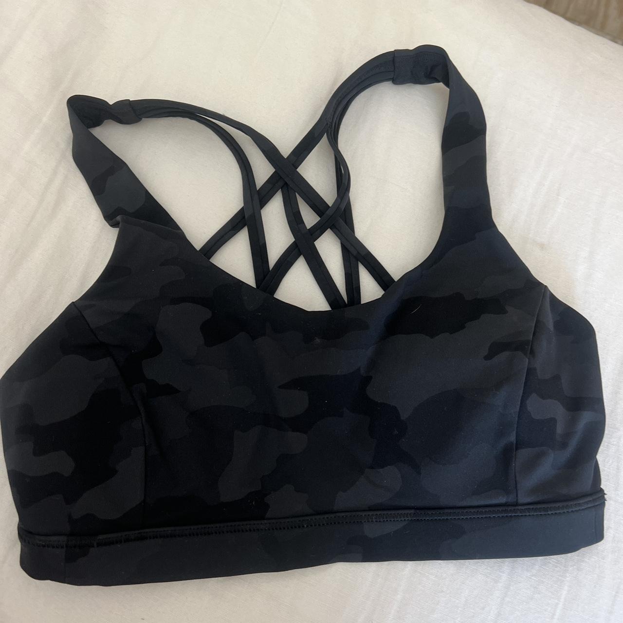 Lululemon camo sports bra Depop