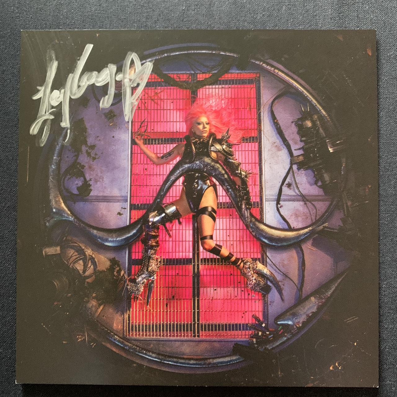 Lady Gaga Signed Chromatica 2024 Artcard and Vinyl