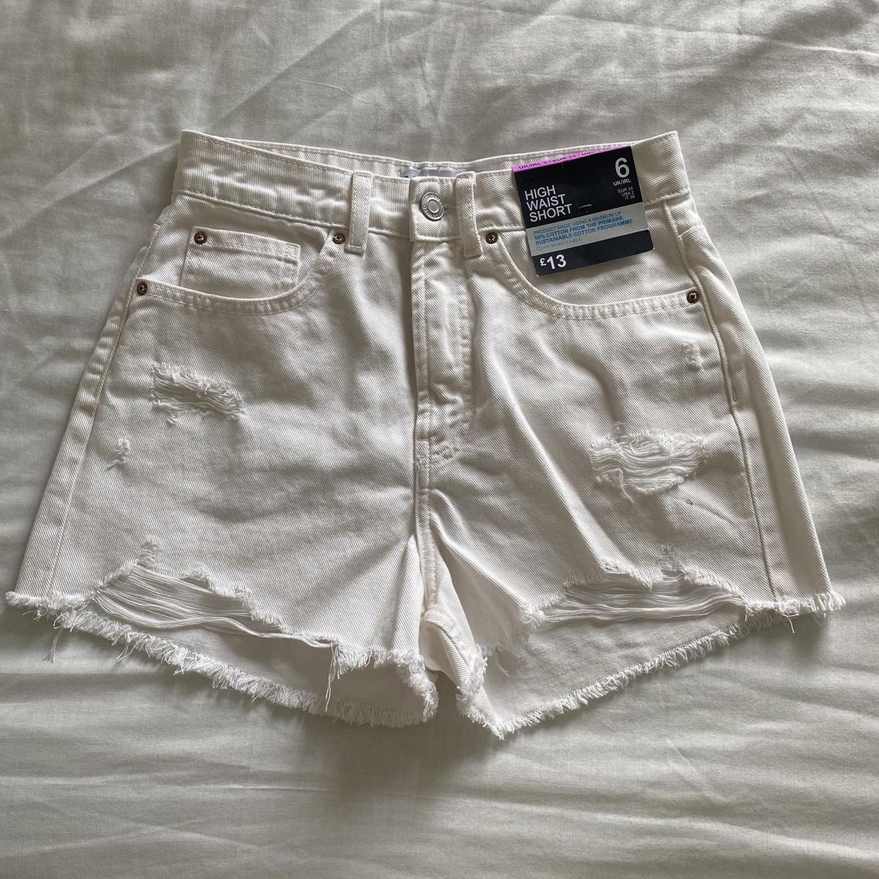 Primark white shorts best sale