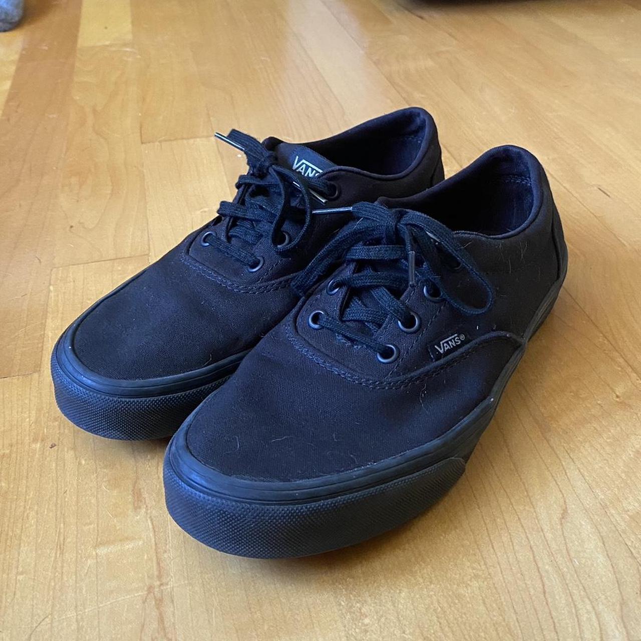 Black authentic vans size 8 best sale