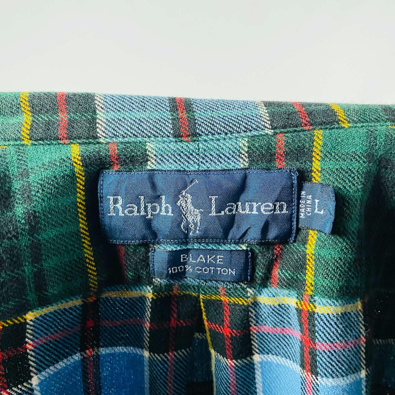 ️Green Ralph Lauren Flannel Shirt XL Unisex Ralph... - Depop