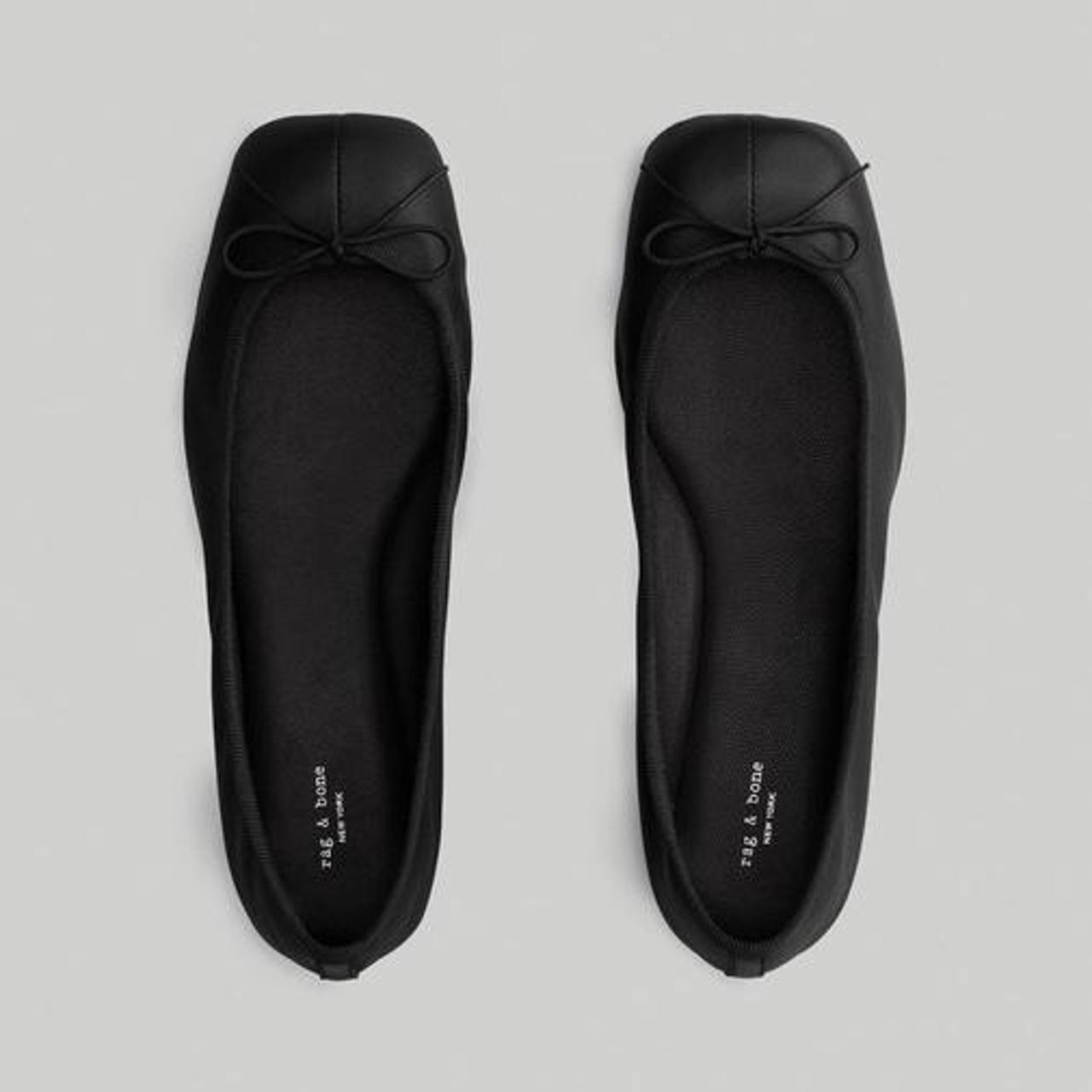 Black Leather Ballet Flats Brand Rag & Bone Size... Depop