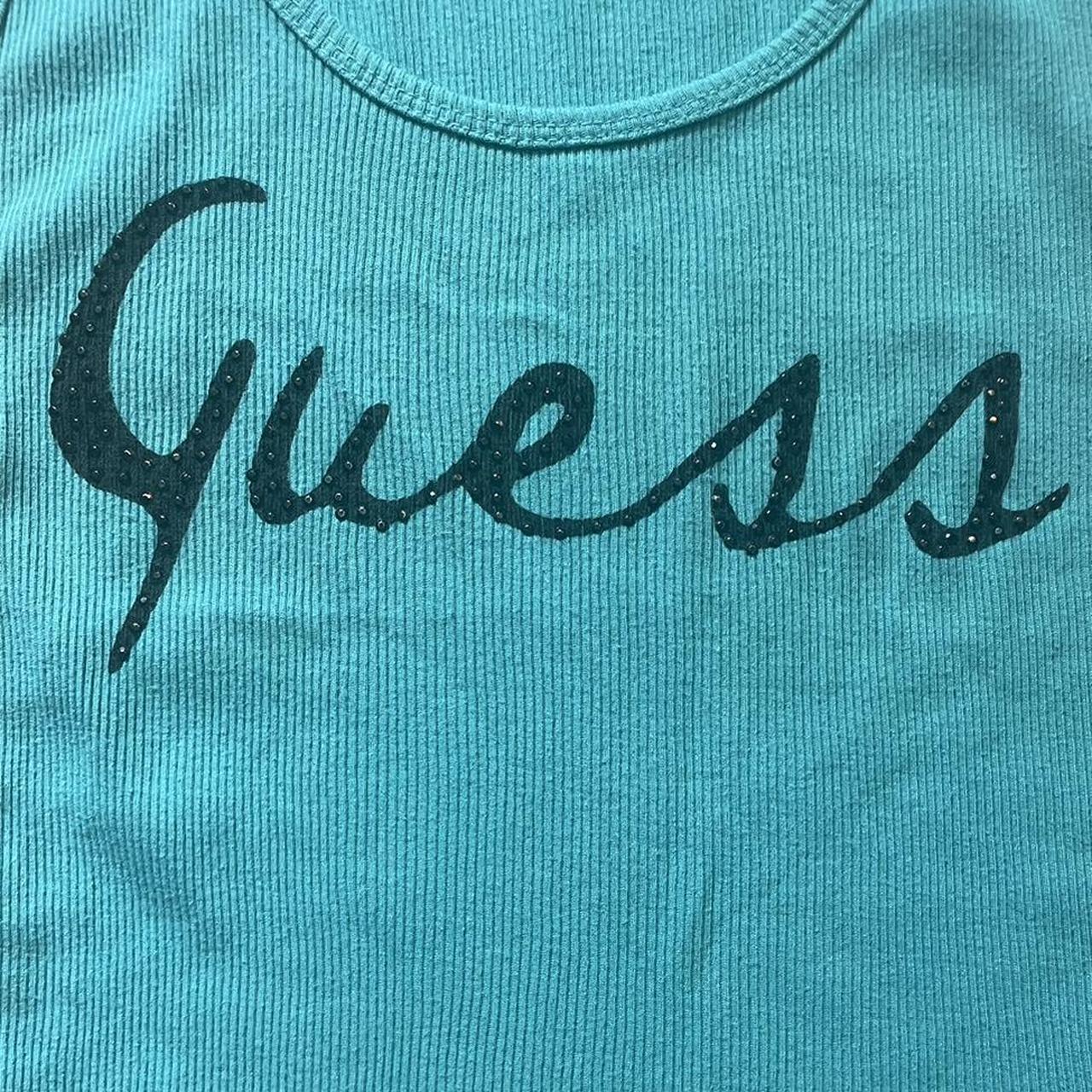 Guess Women's Blue and Green Shirt (4)