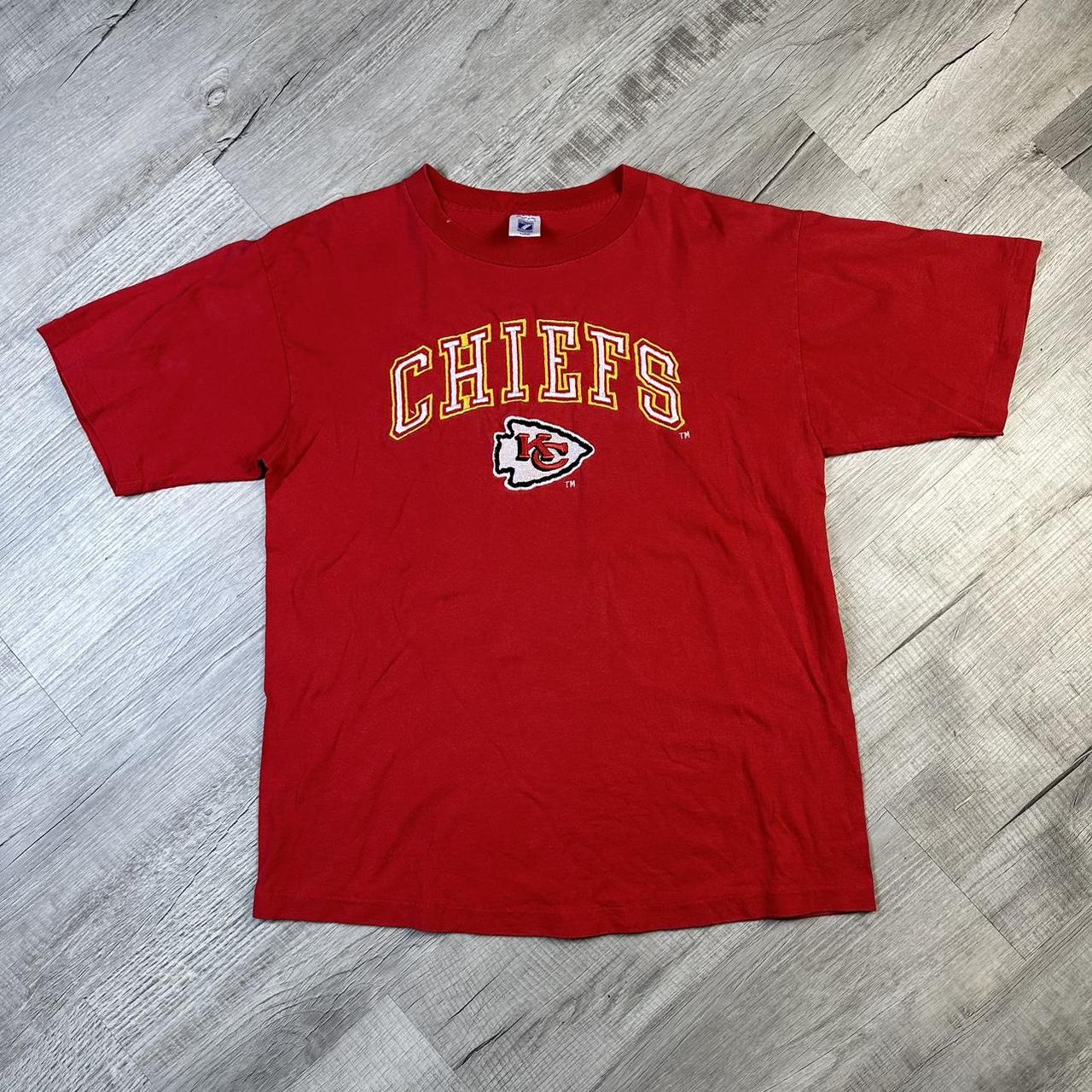 Vintage logo 7 Kansas city chiefs nfl 3/4 sleeve t - Depop