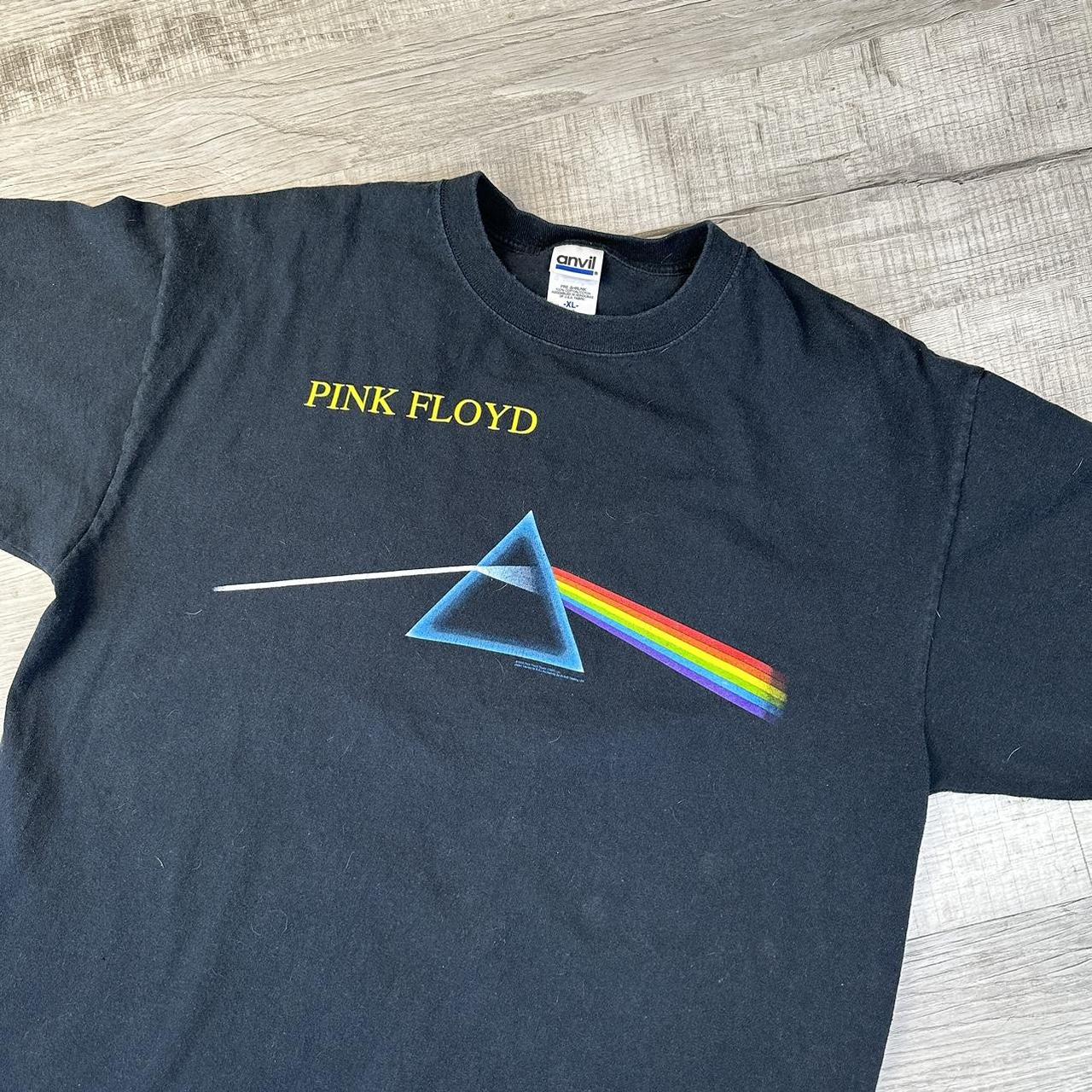 Vintage Anvil Pink Floyd Dark Side of the Moon Rock... - Depop