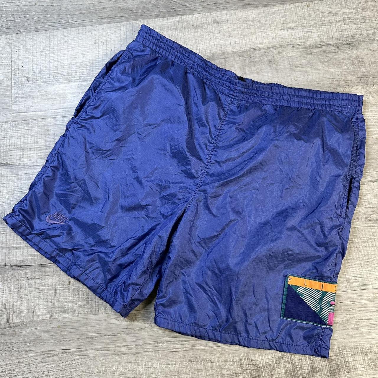 Vintage 90s Nike Flight Shorts Purple Flight Jordan... - Depop