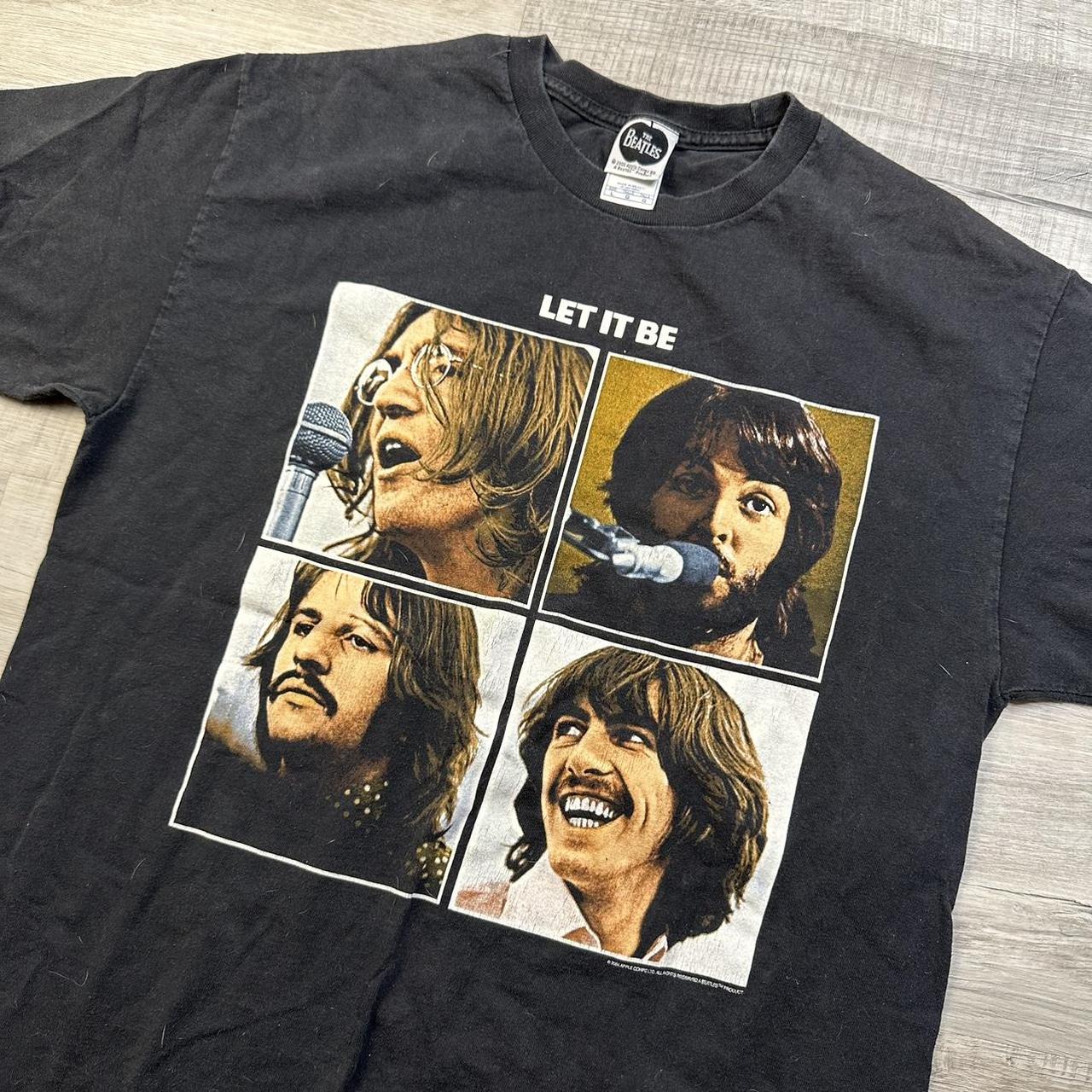 Vintage 2005 The Beatles Shirt Adult black Let It Be... - Depop