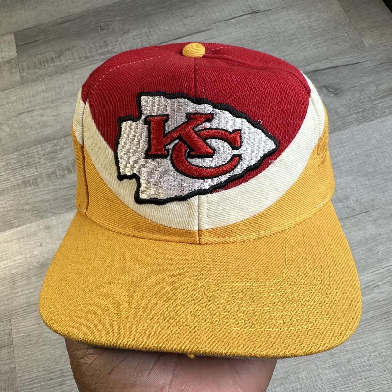 Vintage 90s Kansas City Chiefs Shark tooth Hat NEW - Depop