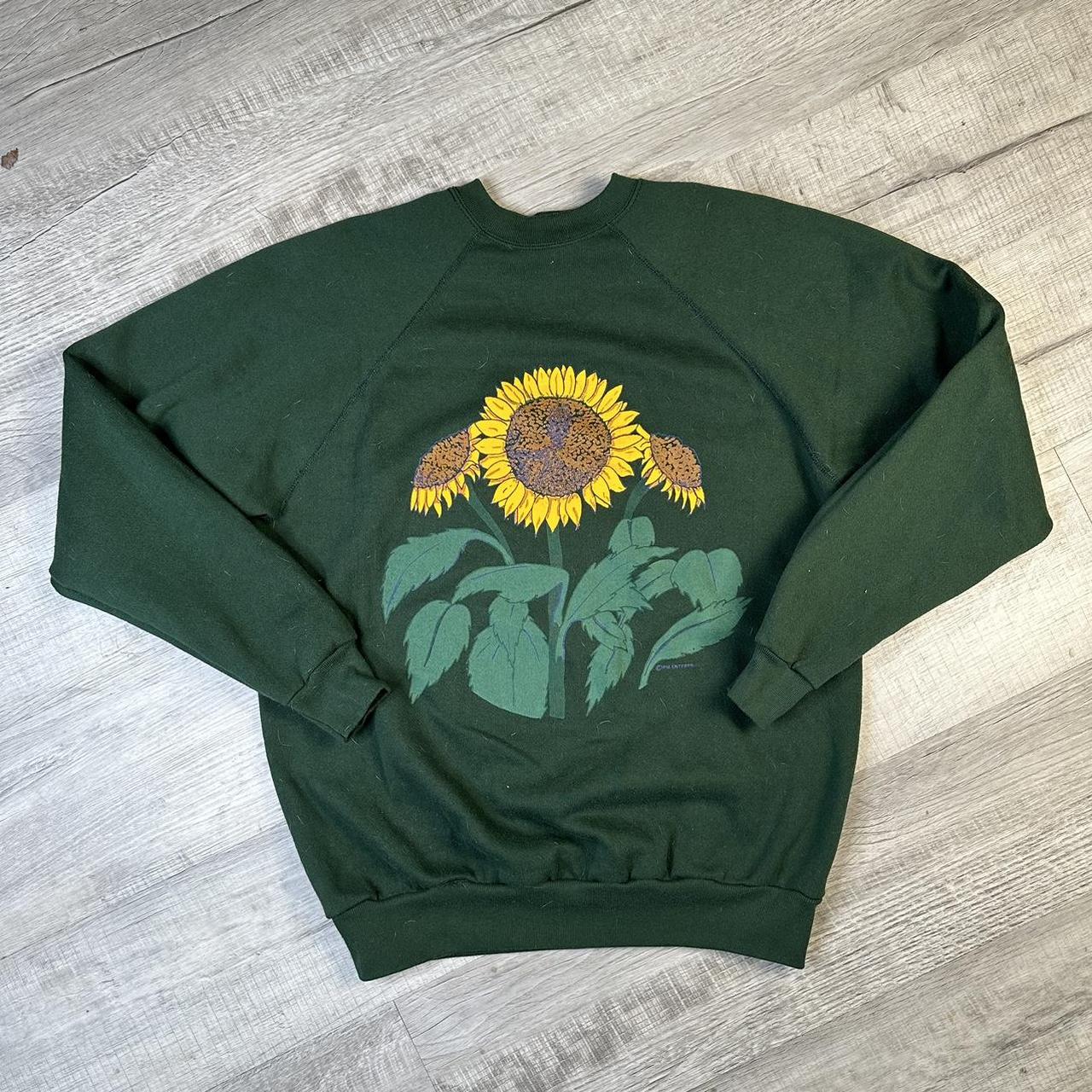 Vintage sunflower sweatshirt sale