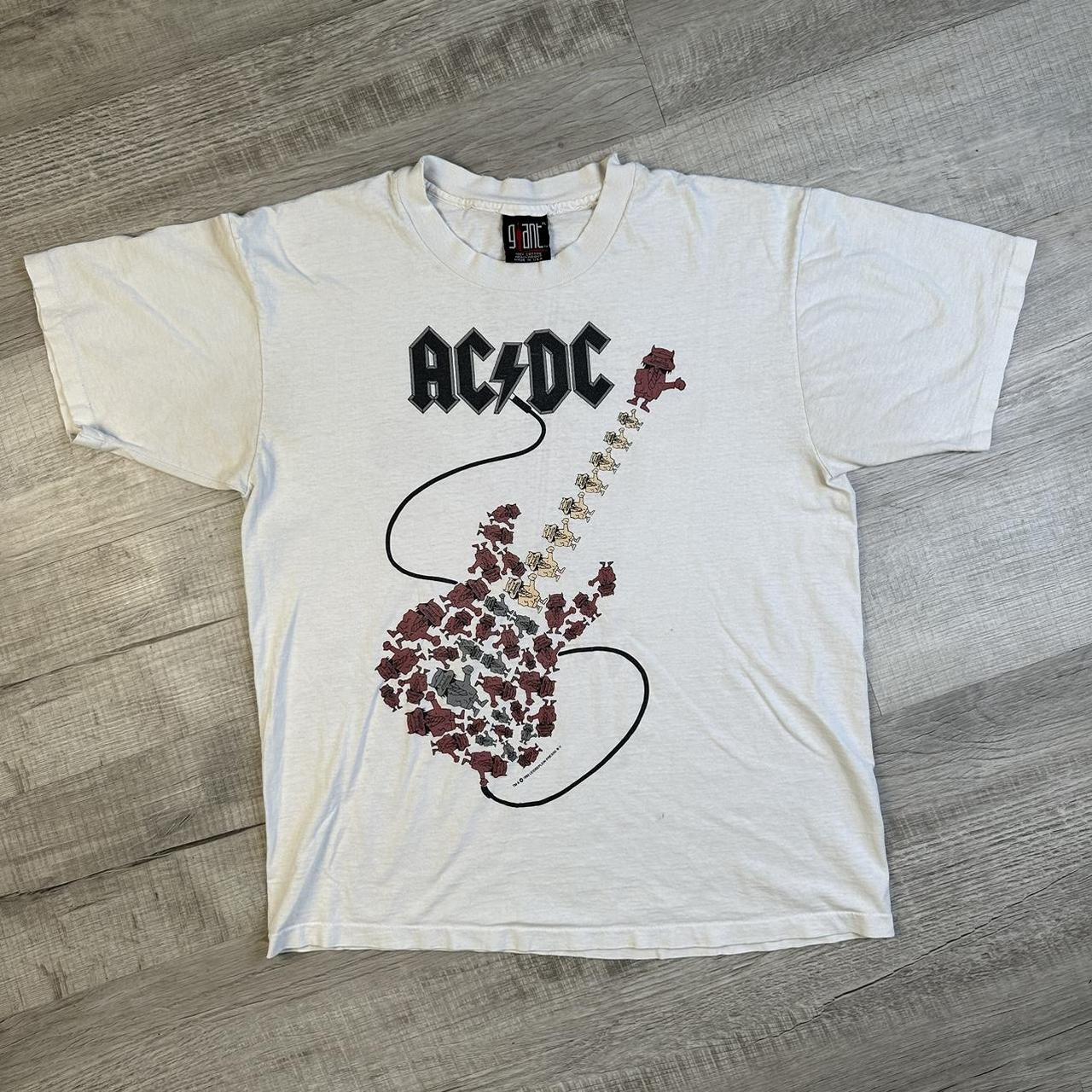 Vintage single stitch AC/DC rock graphic 2024 tee size XL