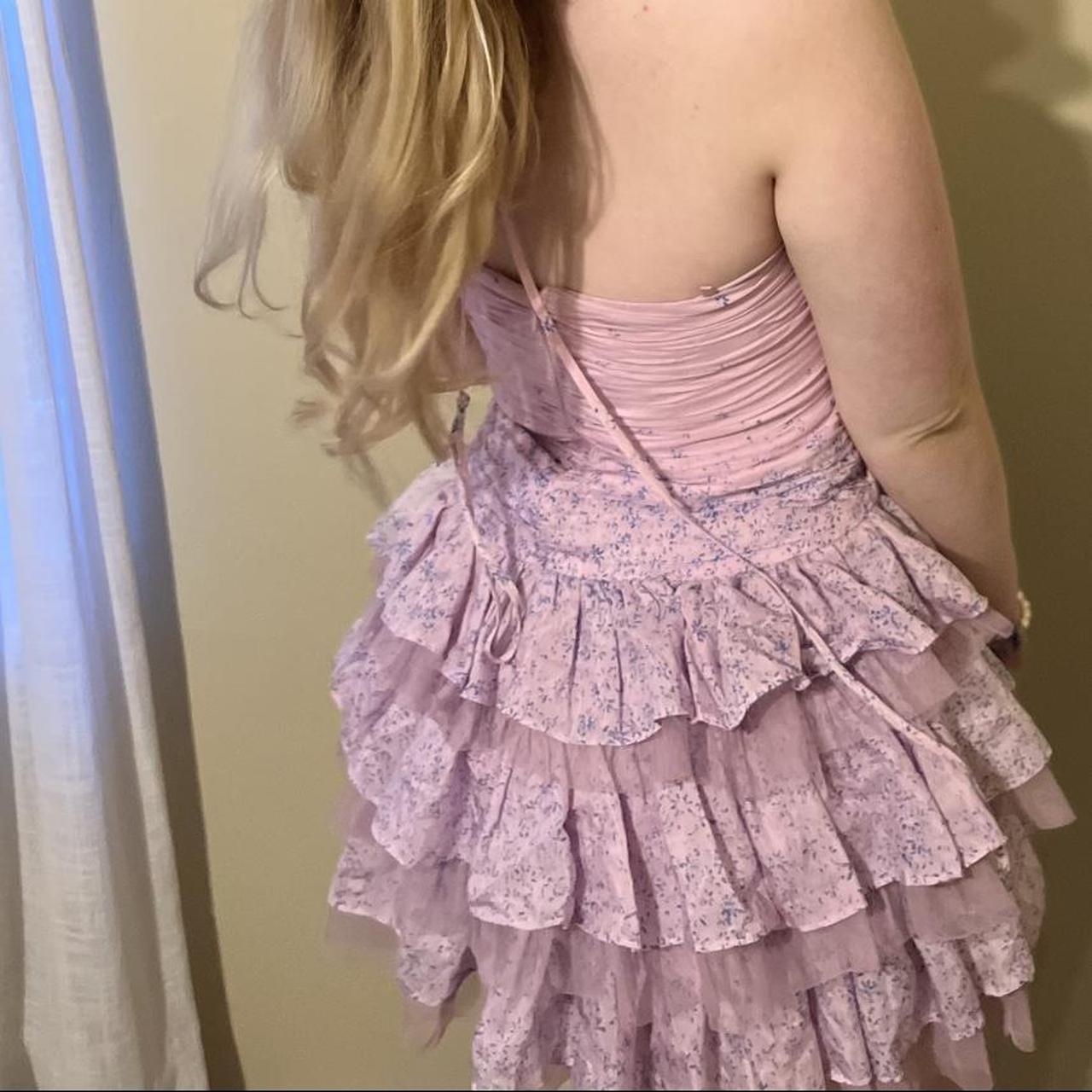 Forever 21 Women's Pink and Purple Dress (4)