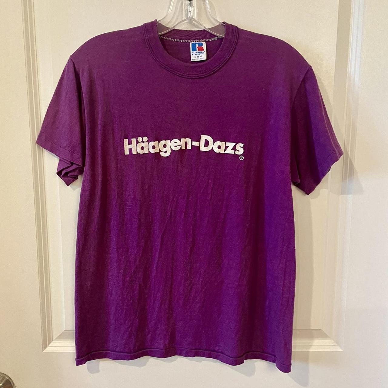 80s Russell Athletic Häagen-Dazs Boysenberry flavor... - Depop