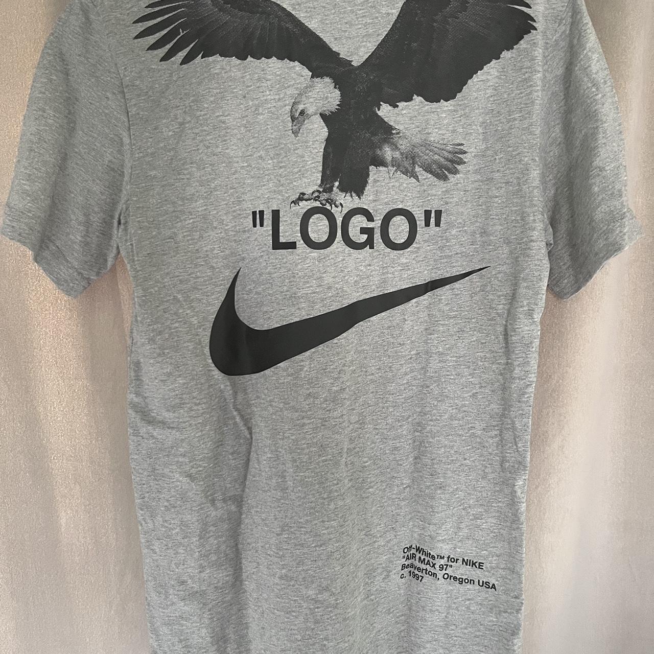 off white nike eagle tee